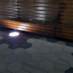 Svietiaca LED dlažba Hexagon 2
