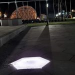 Svietiaca LED dlažba Hexagon 7