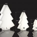 Svietiaci LED stromček rozmery